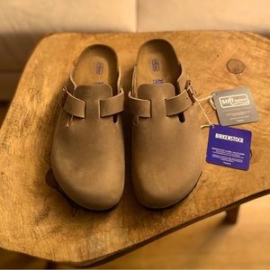 Birkenstock Boston Oiled Leather in Tobacco Brown size 39 (8 - 8.5)